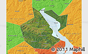 Satellite Map of Okhanskiy, political outside