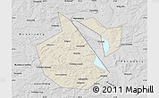 Shaded Relief Map of Okhanskiy, desaturated