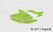 Physical Panoramic Map of Okhanskiy, cropped outside