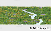 Satellite Panoramic Map of Okhanskiy