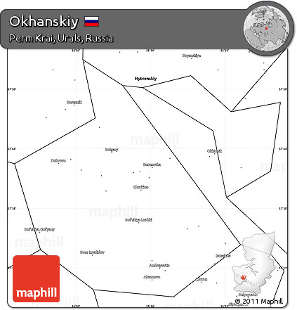 Blank Simple Map of Okhanskiy
