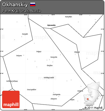 Blank Simple Map of Okhanskiy