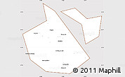 Classic Style Simple Map of Okhanskiy, cropped outside