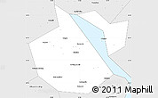 Silver Style Simple Map of Okhanskiy