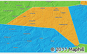 Political 3D Map of Ordinsky