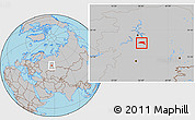 Gray Location Map of Ordinsky