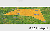 Political Panoramic Map of Ordinsky, satellite outside