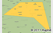 Savanna Style Simple Map of Ordinsky