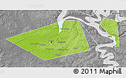 Physical 3D Map of Perm, desaturated
