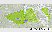 Physical 3D Map of Perm, lighten, semi-desaturated