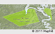 Physical 3D Map of Perm, semi-desaturated