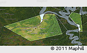 Satellite 3D Map of Perm, darken
