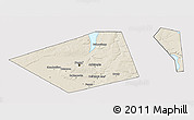 Shaded Relief 3D Map of Perm, cropped outside