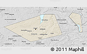 Shaded Relief 3D Map of Perm, desaturated