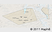 Shaded Relief 3D Map of Perm, lighten