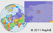 Political Location Map of Perm