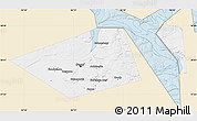 Classic Style Map of Perm, single color outside