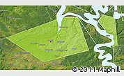 Physical Map of Perm, satellite outside