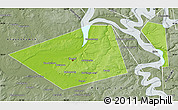 Physical Map of Perm, semi-desaturated