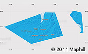 Political Map of Perm, cropped outside