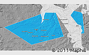 Political Map of Perm, desaturated
