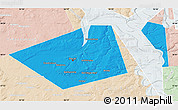 Political Map of Perm, lighten