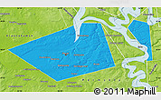 Political Map of Perm, physical outside