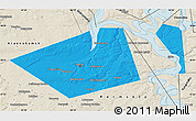 Political Map of Perm, shaded relief outside