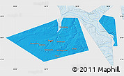 Political Map of Perm, single color outside