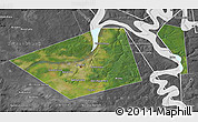Satellite Map of Perm, desaturated