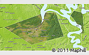 Satellite Map of Perm, physical outside