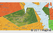Satellite Map of Perm, political outside