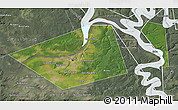 Satellite Map of Perm, semi-desaturated