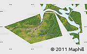 Satellite Map of Perm, single color outside