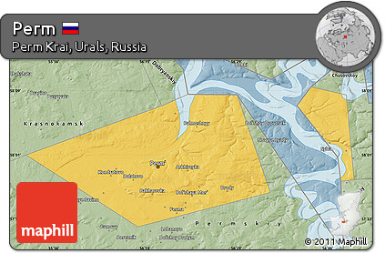Savanna Style Map of Perm