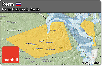Savanna Style Map of Perm