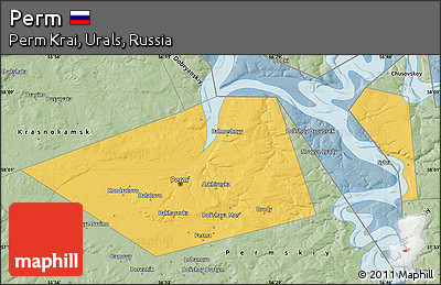 Savanna Style Map of Perm