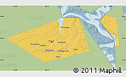 Savanna Style Map of Perm, single color outside