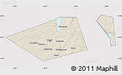 Shaded Relief Map of Perm, cropped outside