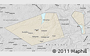 Shaded Relief Map of Perm, desaturated