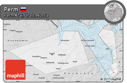 Silver Style Map of Perm