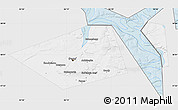 Silver Style Map of Perm, single color outside