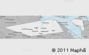 Gray Panoramic Map of Perm