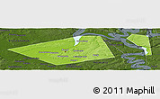 Physical Panoramic Map of Perm, darken