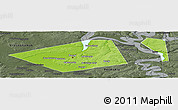 Physical Panoramic Map of Perm, darken, semi-desaturated