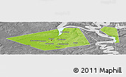 Physical Panoramic Map of Perm, desaturated