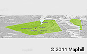 Physical Panoramic Map of Perm, lighten, desaturated