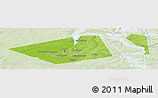 Physical Panoramic Map of Perm, lighten