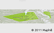Physical Panoramic Map of Perm, lighten, semi-desaturated