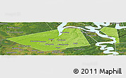 Physical Panoramic Map of Perm, satellite outside